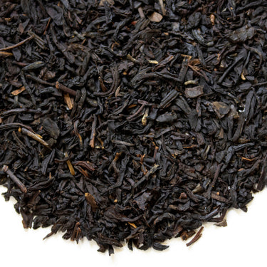 Close-up of Sugar Maple black tea leaves.